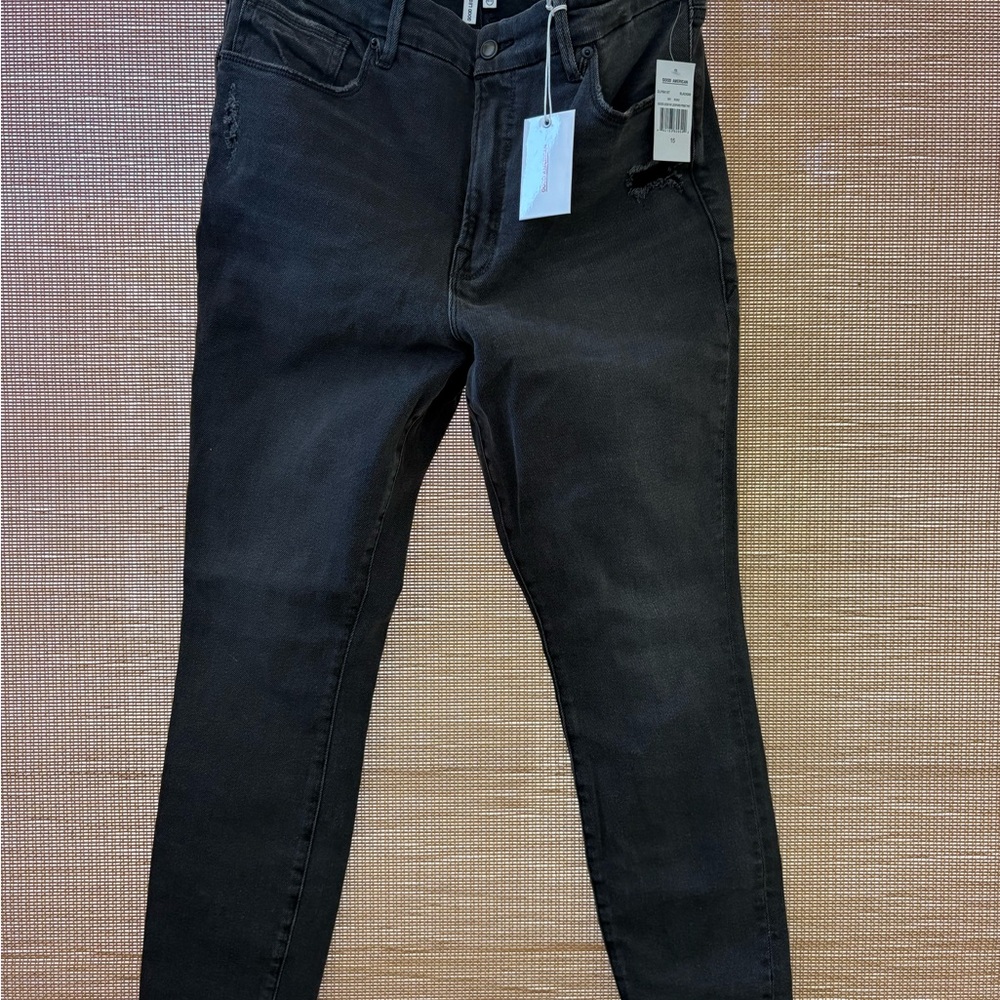 NWT Good American Black Skinny Jeans